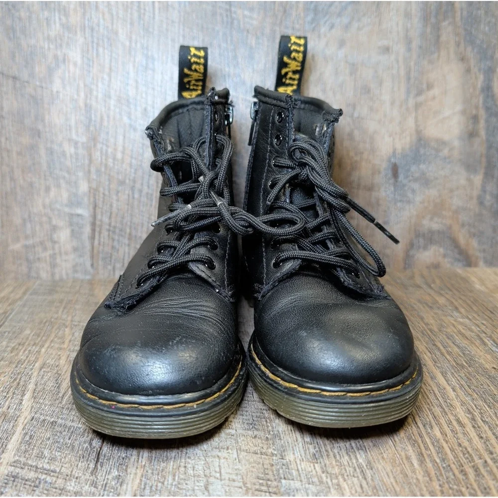 Dr Martens 1460 T Boot Black Toddler Size 10 Kids Girls Boys Size 10 Side Zip